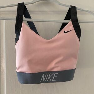 Nike pink and gray sports bra, VGUC, size small